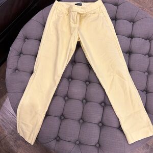 Yellow cropped pants